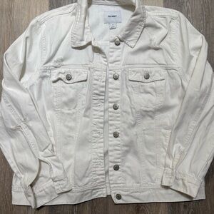 Old Navy White Jean Jacket